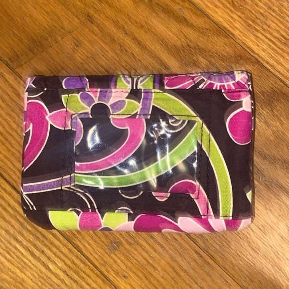 Authentic Vera Bradley Handbag And Matching Wallet in Purple Punch - Picture 16 of 17